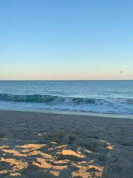 Sunset on the beach Stock-Fotos