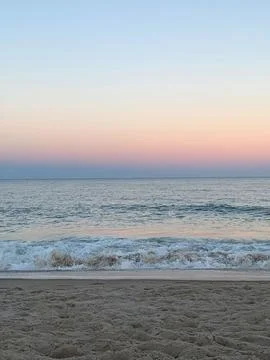 Sunset at the beach Stock-Fotos