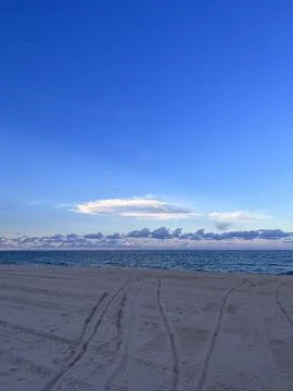 Sunset on a beach Stockfoto's