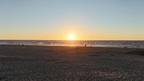 Sunset at the Beach Stock Photos