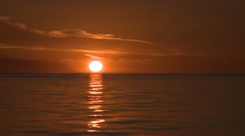 Sunset Beach Real Time 動画素材 11017206