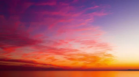 Sunset beach sea sky clouds backgrounds Stock Footage 56172643