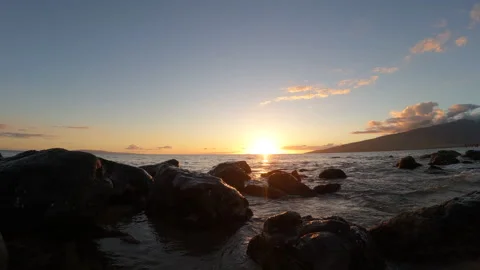 Sunset Beach Segment3 Stock Footage 191801685