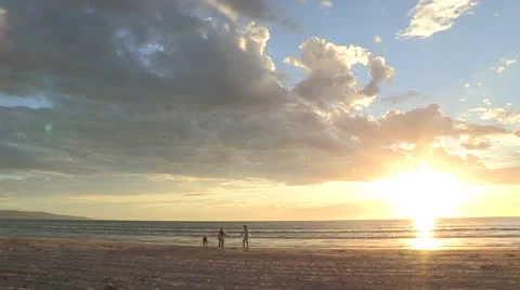 Sunset on a beach in South Australia Video stock 25849377