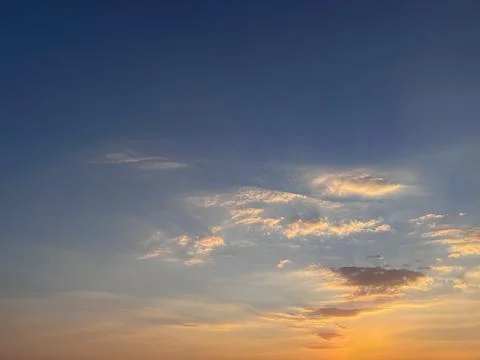 Sunset on the beach in summer Stock Photos