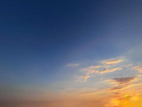 Sunset on the beach in summer Foto stock
