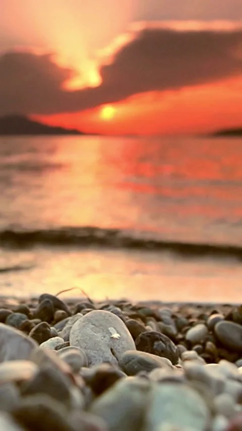 Sunset, beach, timelapse Stock Footage 314986469