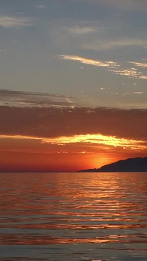 Sunset, beach, timelapse Stock Footage 314986514