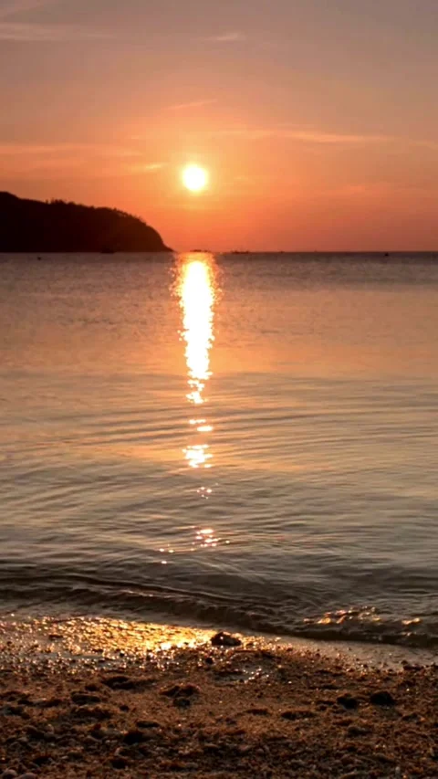 Sunset, beach, timelapse Stock Footage 314986546