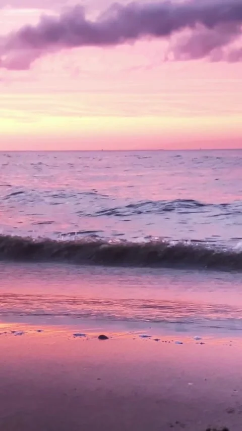 Sunset, beach, timelapse Stock Footage 314986565