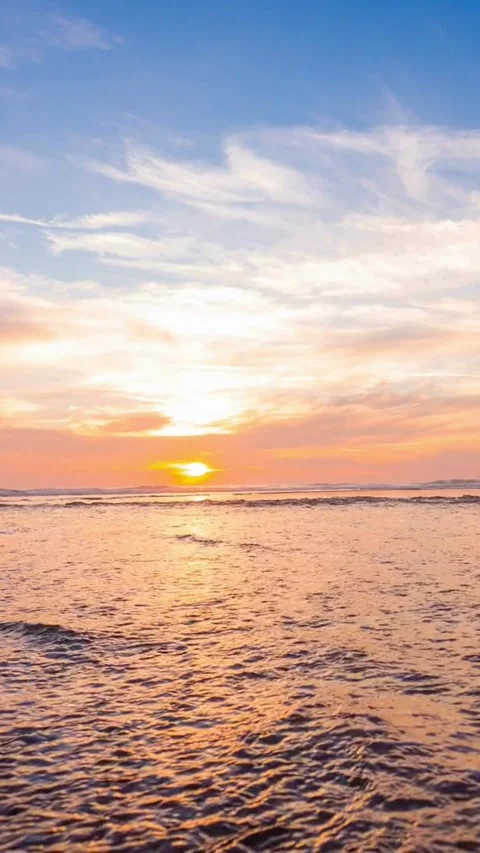 Sunset, beach, timelapse Stock Footage 314986587