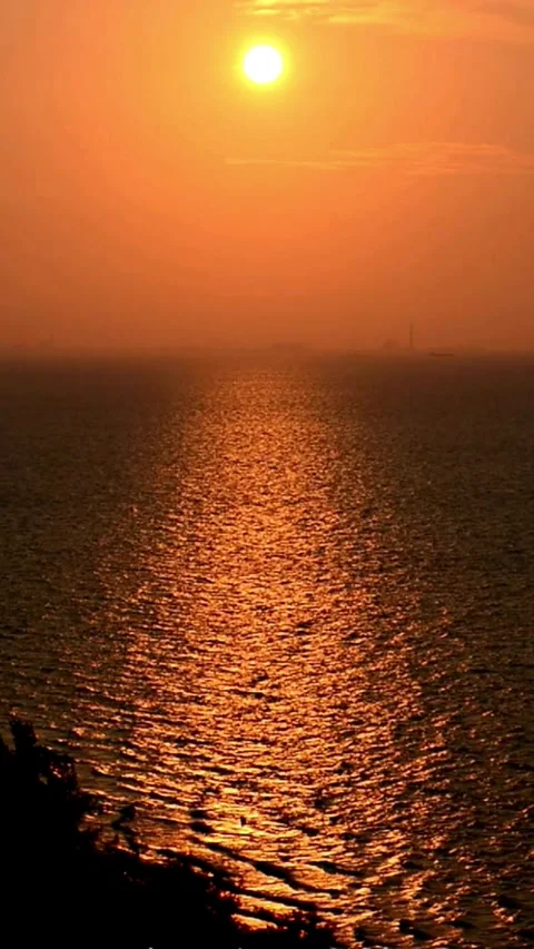 Sunset, beach, timelapse Stock Footage 314986624