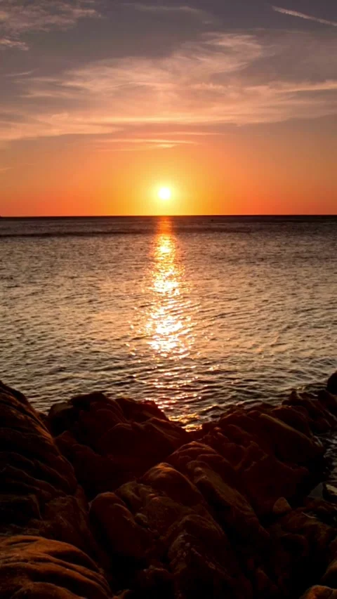 Sunset, beach, timelapse Stock Footage 314986647