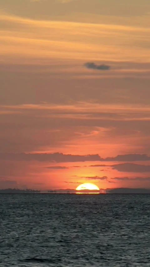 Sunset, beach, timelapse Stock Footage 314986674