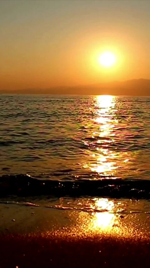 Sunset, beach, timelapse Stock Footage 314986703