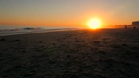 Sunset at a beach vacation Stock Footage 167372755