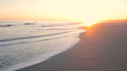 Sunset at a beach vacation 库存影片 167372773