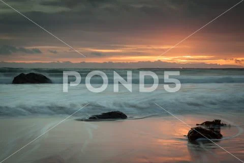 Sunset Beach, Wexford Stock Photos