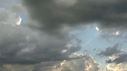 Sunset with beautiful clouds timelapse Stock Footage 76023523