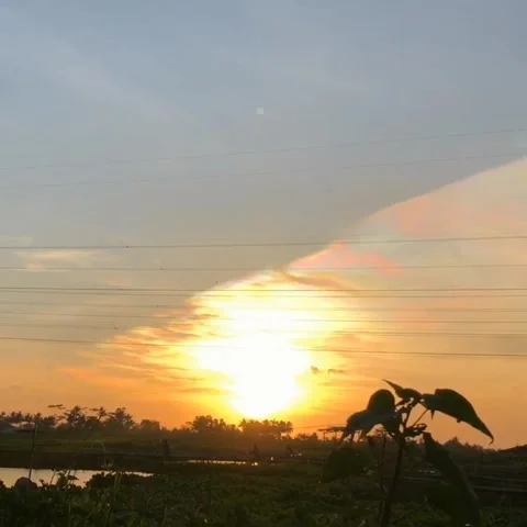 Sunset in the beautiful countryside in Stock Footage 278570867