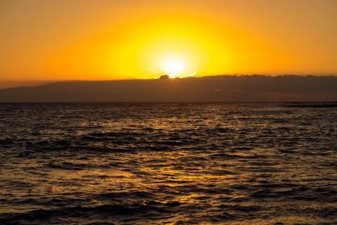 Sunset. Beautiful light. Stock Photos