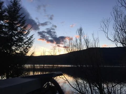 Sunset beautiful mountain Stock Photos