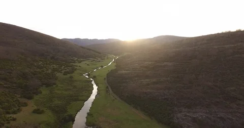 Sunset on Beech Forest Spain Stockbeeldmateriaal 87376086