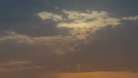 Sunset behind the clouds Stock Footage 90596555