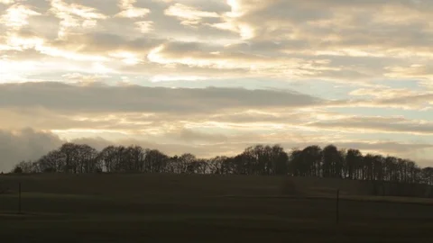 Sunset behind forest (1) Stock-Footage 71389592