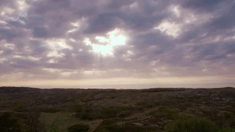 Sunset behind islets Stock-Footage 79475048
