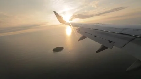 Sunset behind the window Stock Footage 309946551