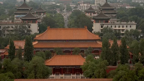 Sunset of Beijing Stock Footage 93492433