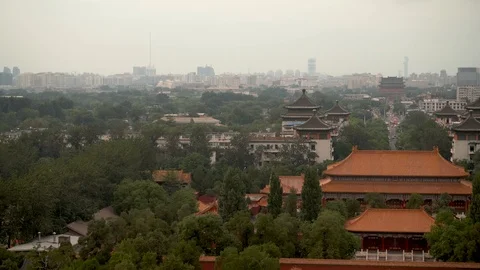 Sunset of Beijing Stock Footage 93492451