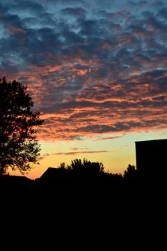 Sunset in Belgium Stock Photos