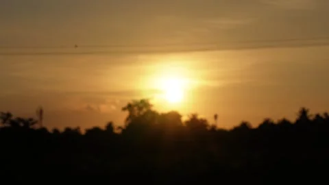 A sunset below the horizon Stock Footage 320001362
