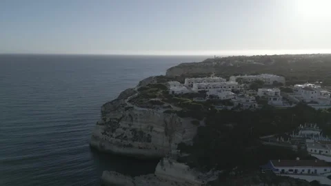 Sunset at Benagil Caves beautiful Stock Footage 277672958