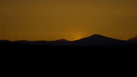 Sunset in Bend from Pilot Butte 4 Stock Footage 90528436