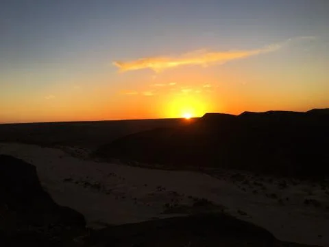 Sunset in Beni Abbes Stock Photos
