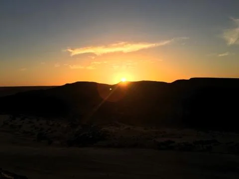 Sunset in Beni Abbes Stock Photos