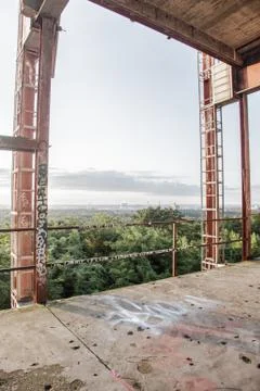 Sunset at the Berlin's Teufelberg. Stock Photos