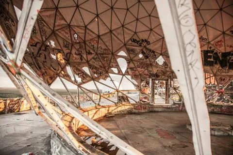 Sunset at the Berlin's Teufelberg. Stock Photos