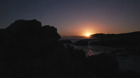 Sunset between the rocks 2 Stock Footage 48161710