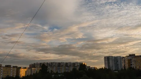 Sunset on the big city Video stock 67406560