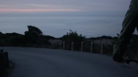 Sunset Bike Ride Stock Footage 125354857