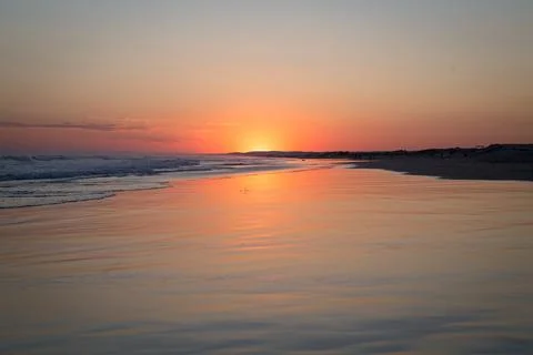 Sunset on Birubi Stock Photos