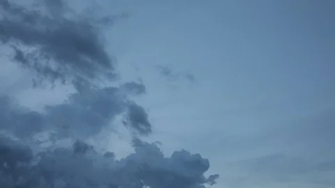 Sunset, black clouds, movement elements, scheduled movements Beautiful sky Stock Footage 112748299