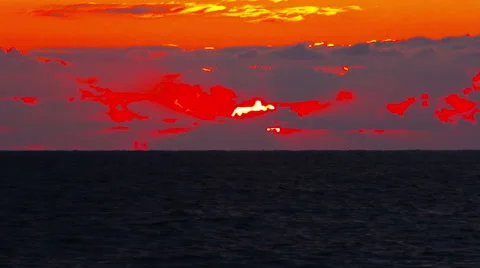 Sunset on the Black Sea Stock Footage 48340523