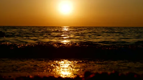 Sunset on black sea 스톡 동영상 62469893