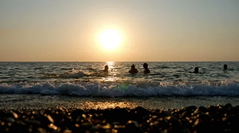 Sunset on black sea Stock Footage 62470019