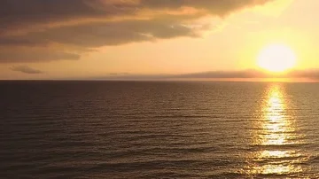 Sunset on the Black sea Stockbeeldmateriaal 85823472